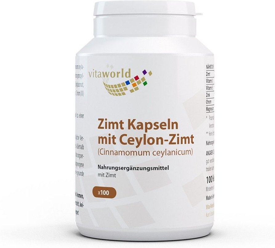 Zimt 500 mg + Zink + Chrom Kapseln