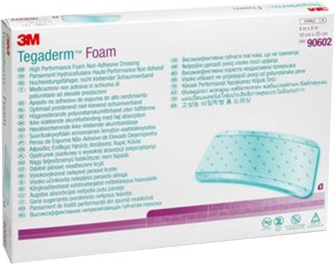 Tegaderm Foam n.klebend FK 10x20 cm 90602 5 St Verband