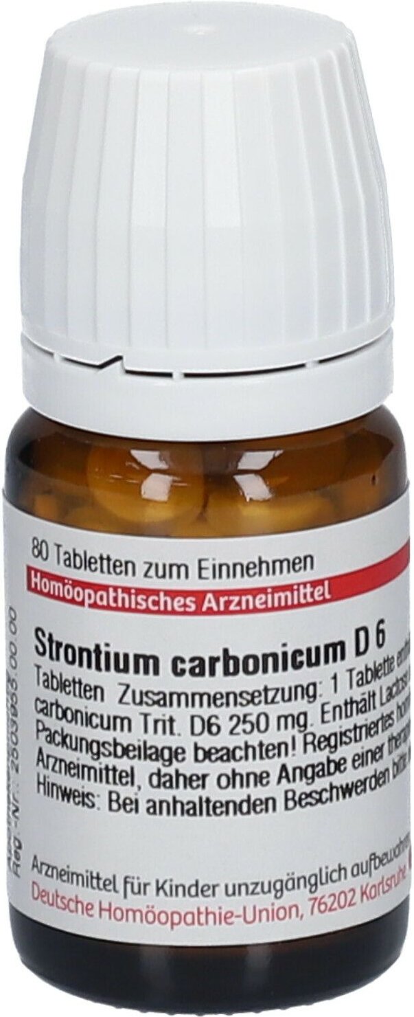 Strontium Carbonicum D 6 Tabletten 80 St