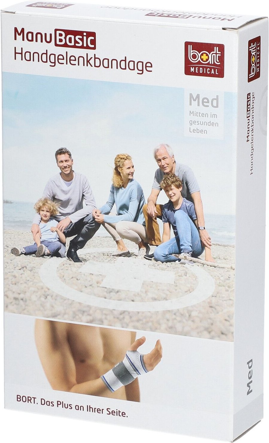 Thumbnail - Bort ManuBasic Bandage links L silber 1 St Bandage(s)