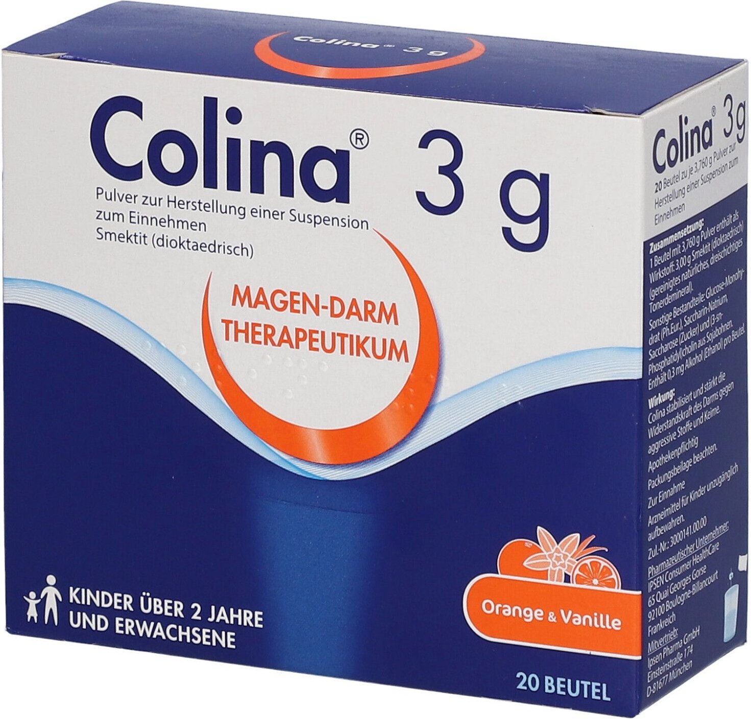 Colina Btl. 3 g Pulver z.Herstell.e.Susp.z.Einn. 20 St zur Herstellung einer Susp. zum Einnehmen