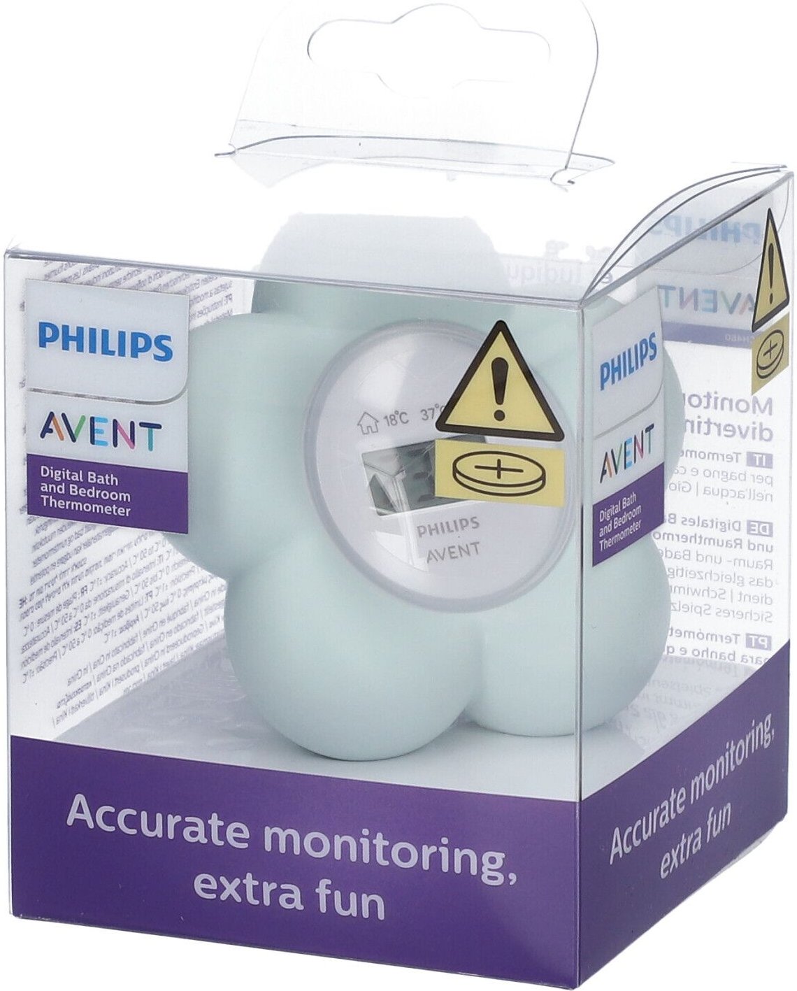 Avent Digitale Badthermometer Bloem Mint Sch480/00 1 St Thermometer