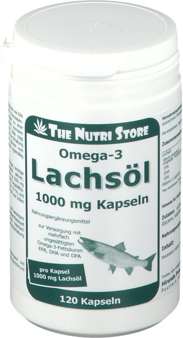 Omega-3 Lachsöl 1000 mg Kapseln 120 St