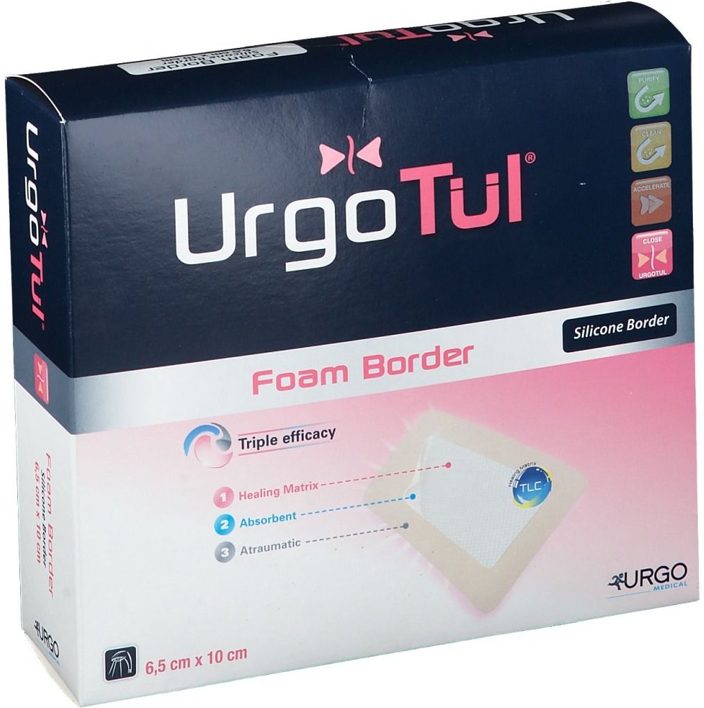 Urgotül Foam Border 10x25 cm Verband 10 St