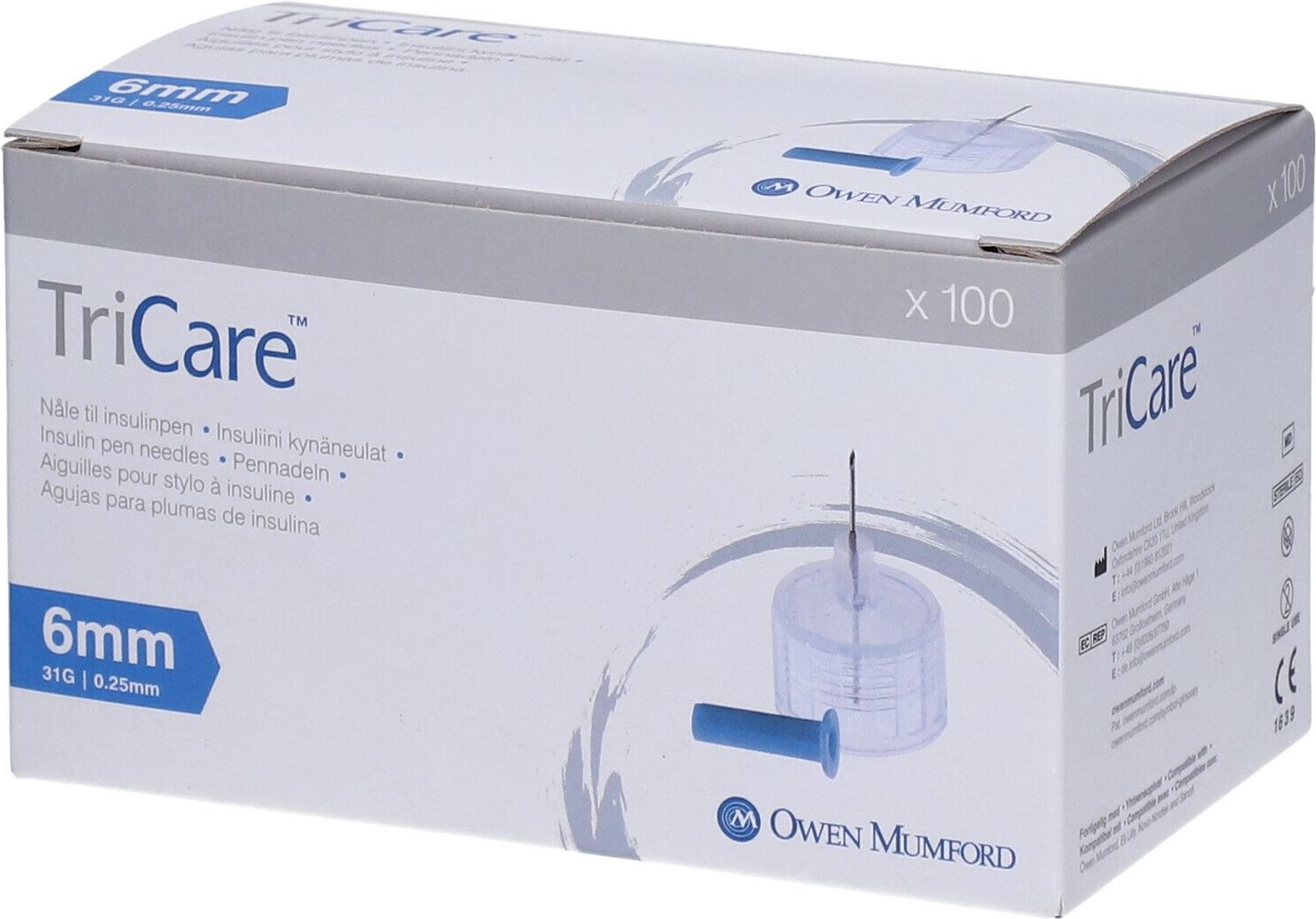 Tricare Pen-Nadeln 6 mm 100 St Kanüle