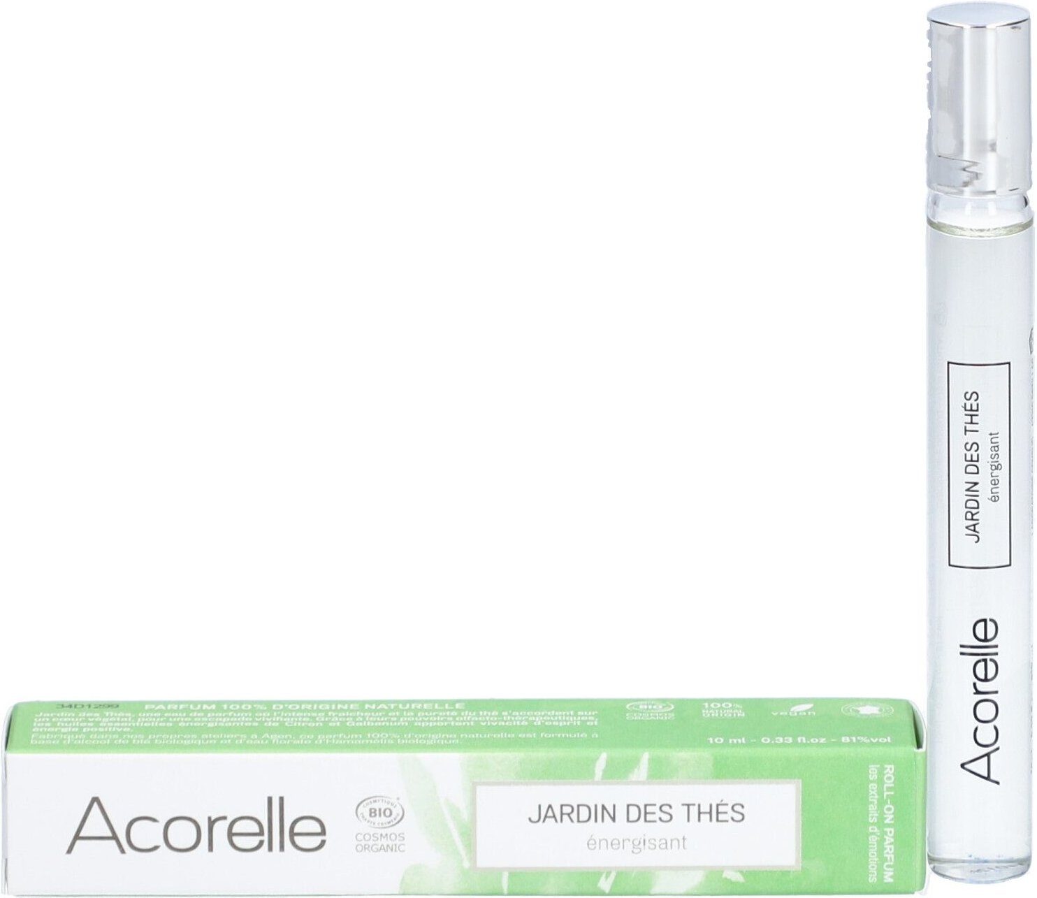 Eau de Parfum Roll-On Jardin des Thés Bio Certifiée 10ml 10 ml Roller