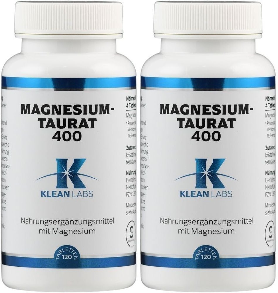 Magnesiumtaurat 400 Klean Labs Tabletten 2x 2x120 St