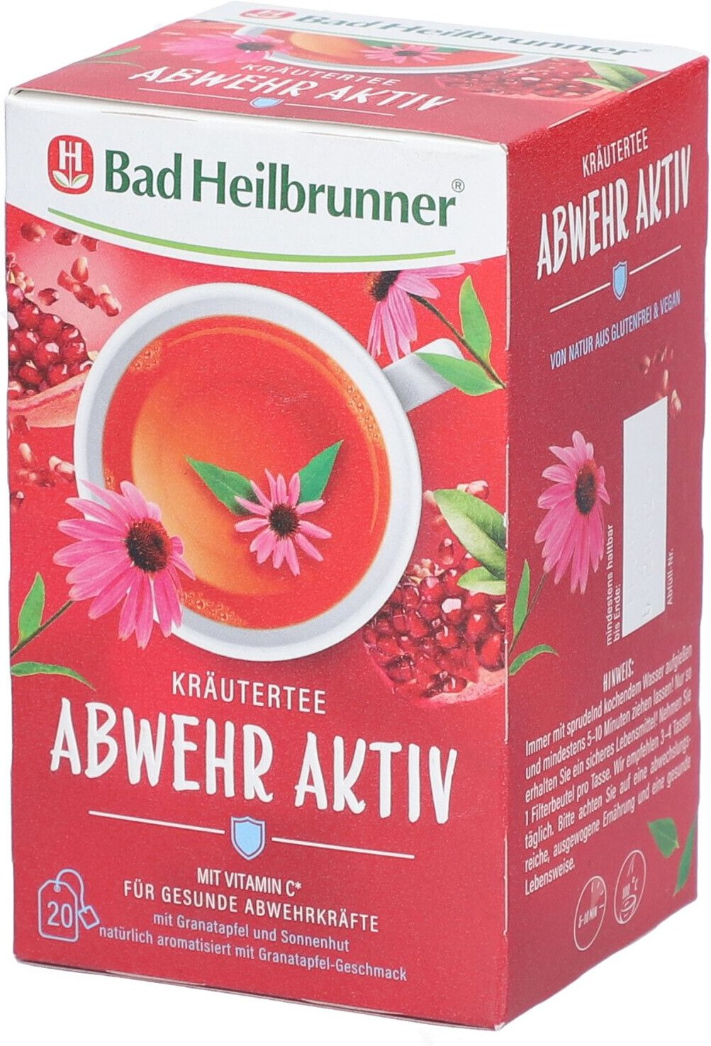 BAD Heilbrunner Kräutertee Abwehr Aktiv Filterbtl. 20 St Filterbeutel