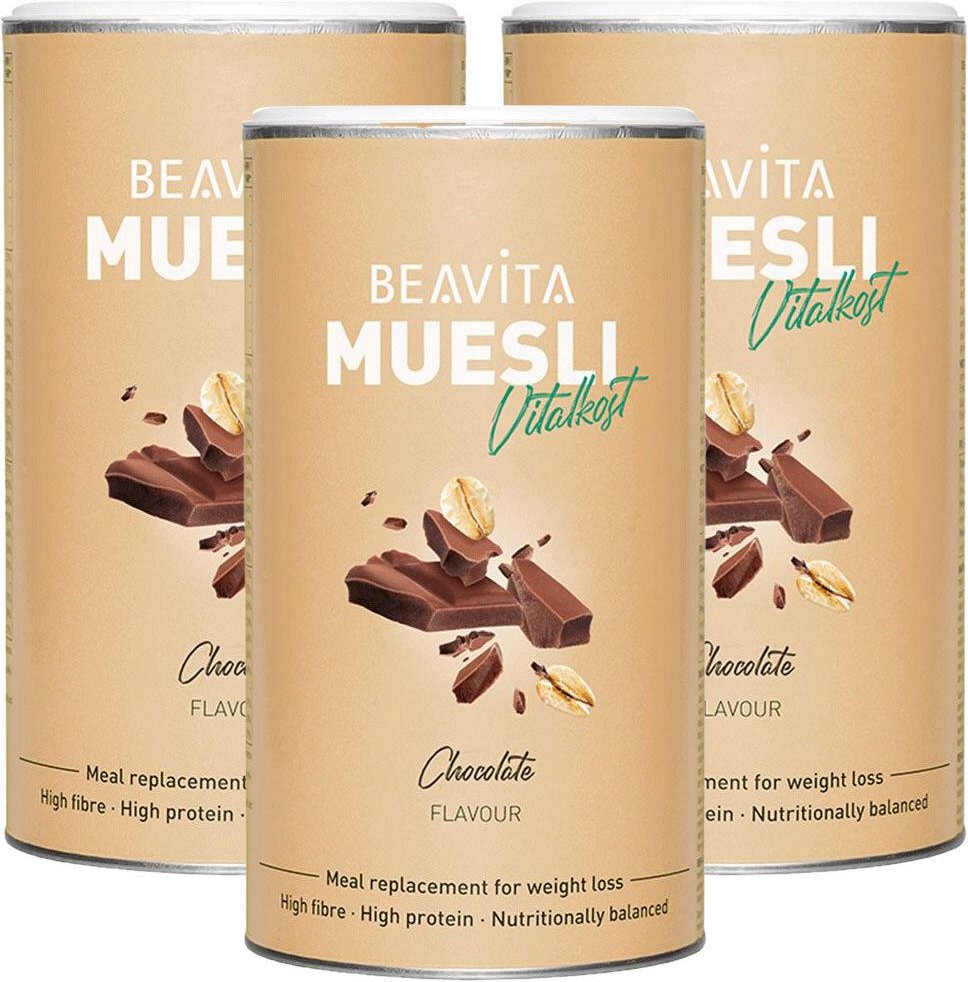 3 x Beavita Vitalkost Müsli, Schokolade 3x500 g Müsli