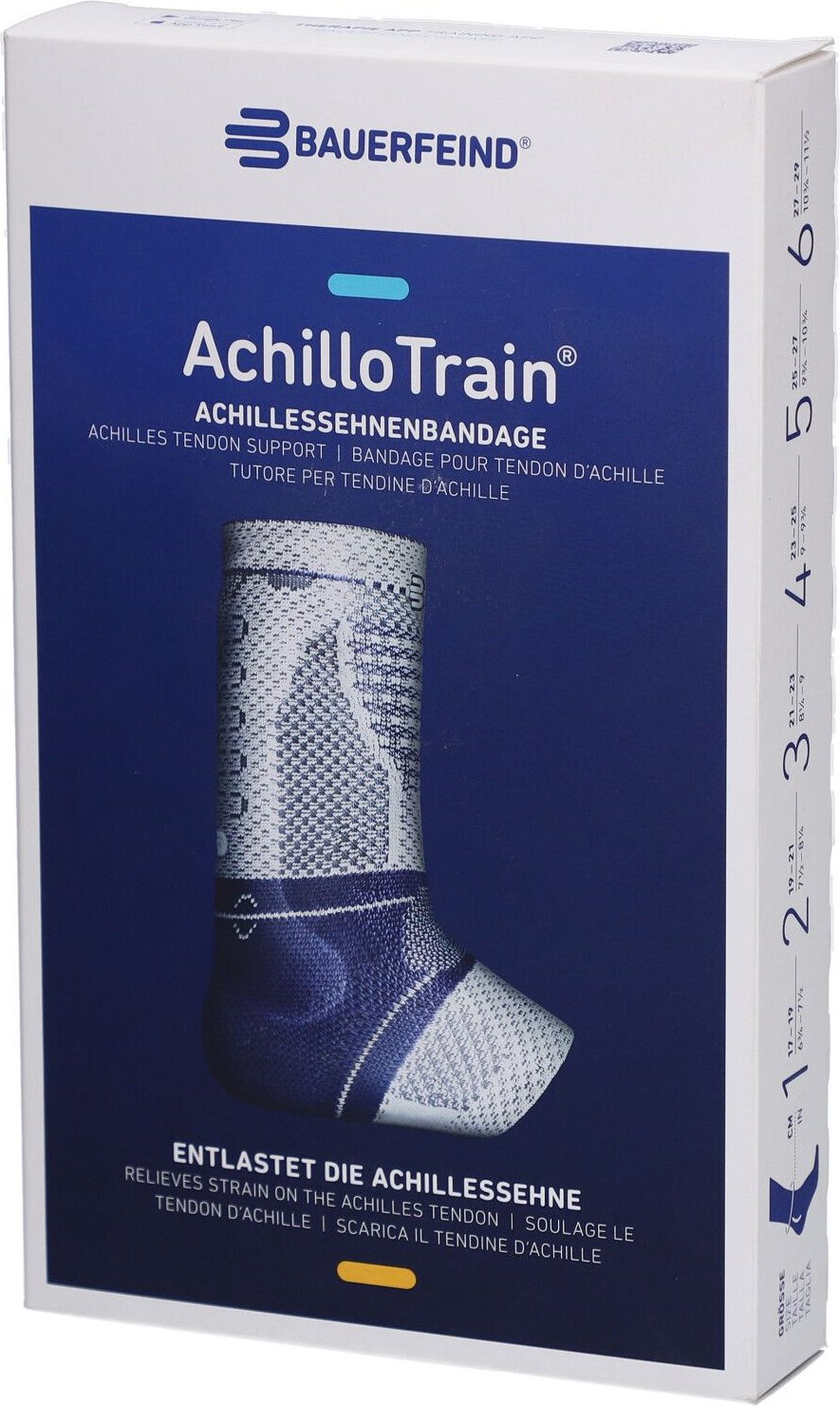 Achillotrain rechts Gr.1 titan 1 St Bandage(s)