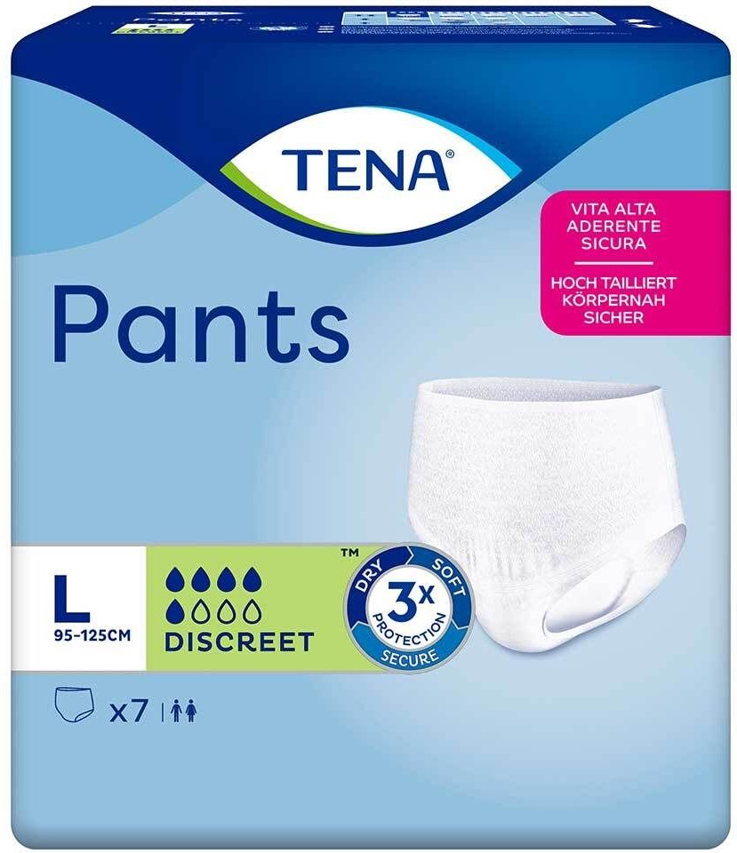 Tena Pants Discreet L bei Inkontinenz 4x7 St Einweghosen