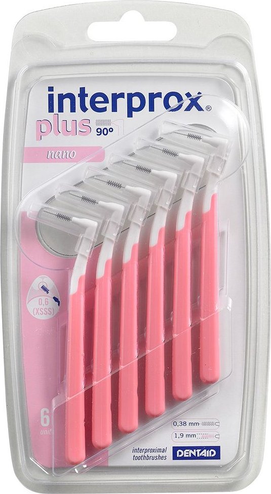 Interprox plus nano rosa Interdentalbürste 6 St Zahnbürste