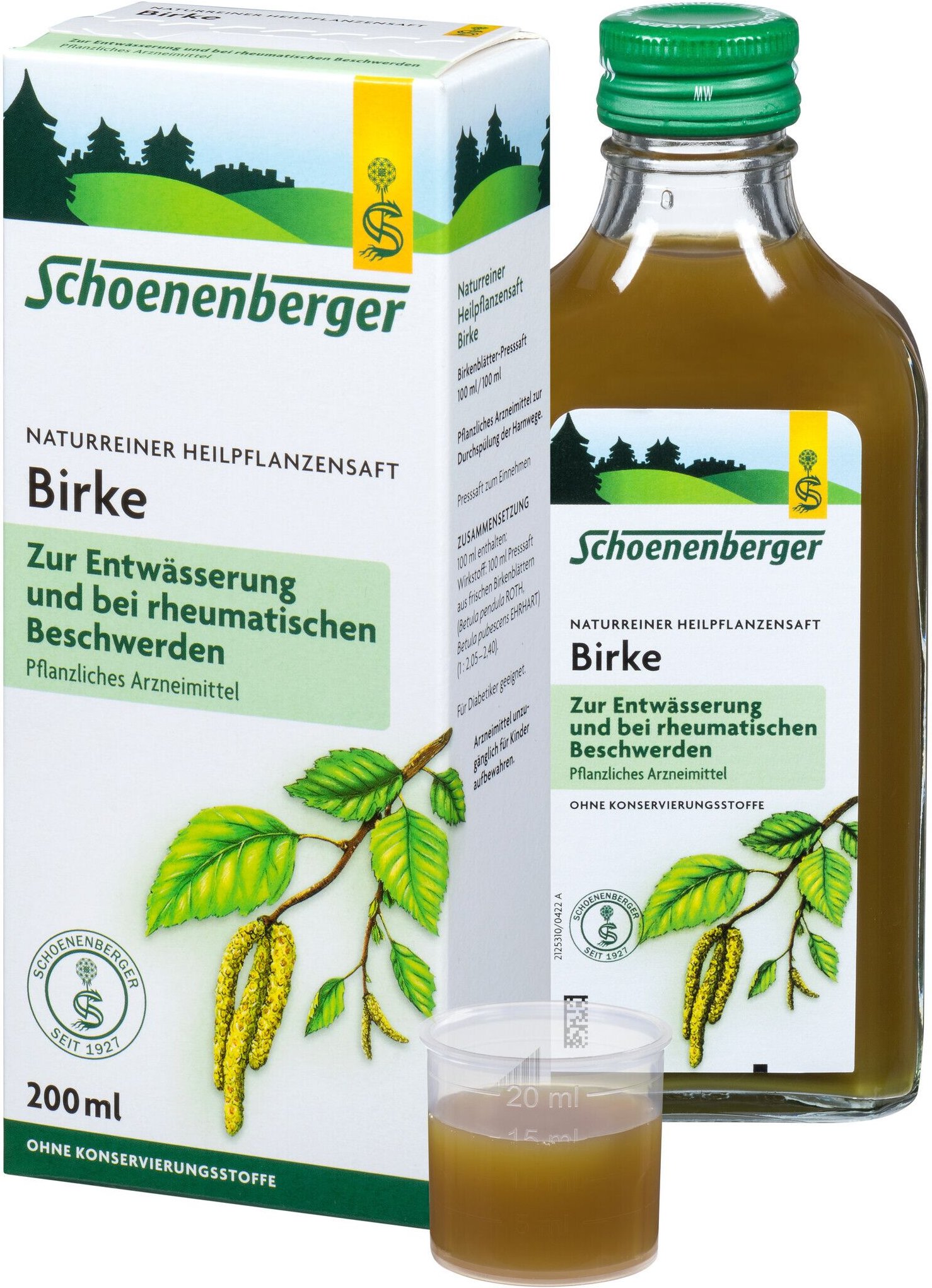 Birkensaft Schoenenberger Heilpflanzensäfte 200 ml Saft