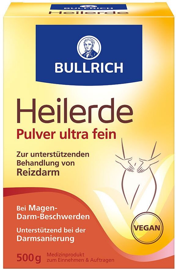 Bullrich Heilerde Plv.z.Einnehmen u.Auftragen 500 g Pulver