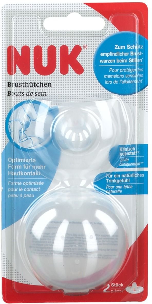 NUK Brusthütchen Gr.L 2 St Brusthütchen, -hauben, -schalen