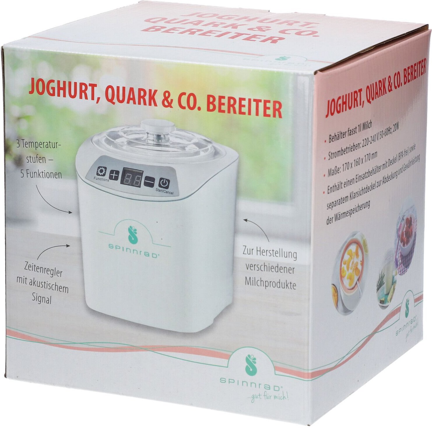 Joghurt Quark & Co.Bereiter 1 l St Gerät
