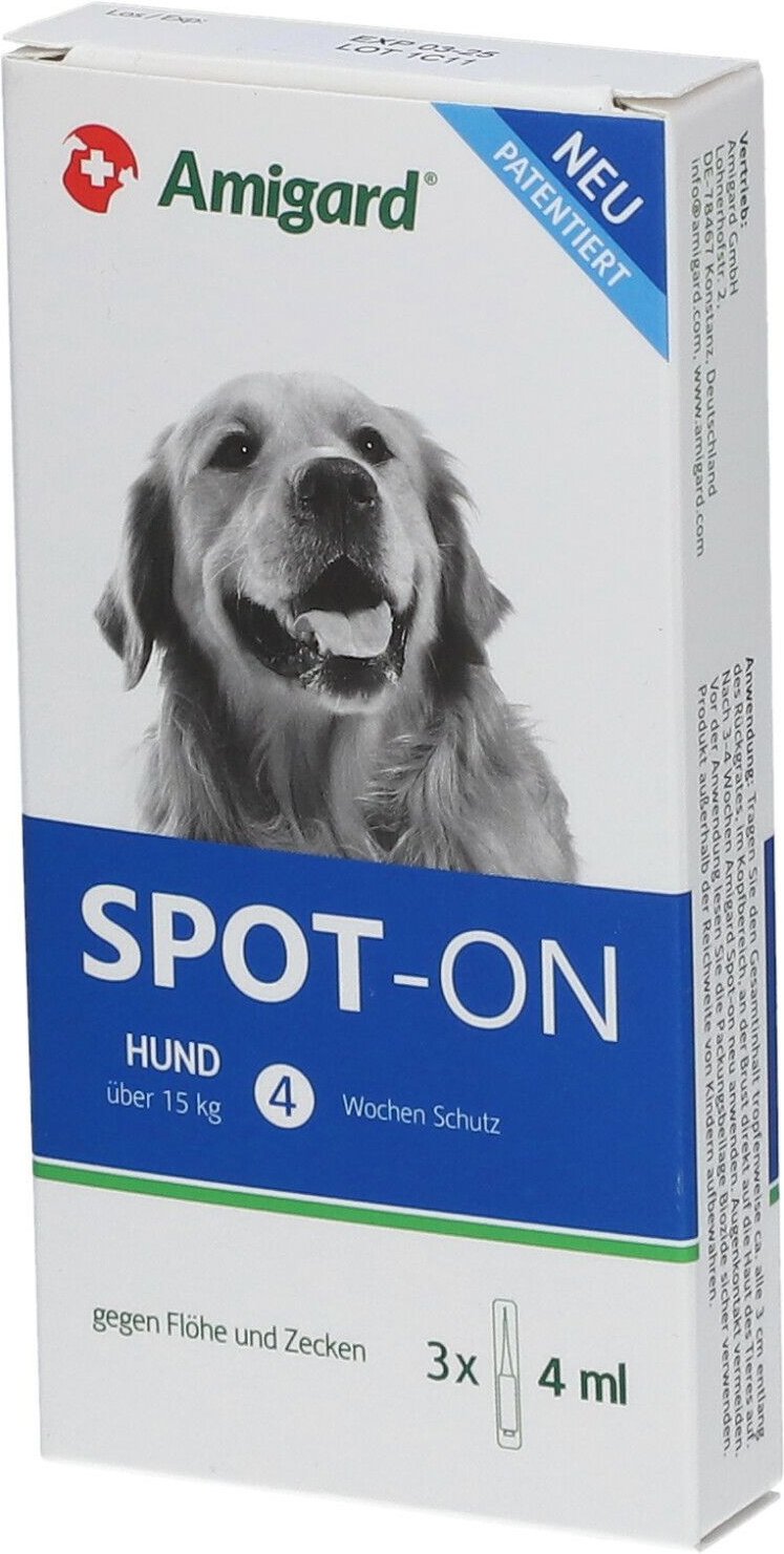 Amigard Spot-on Hund über 15 kg 3x4 ml Tropfen