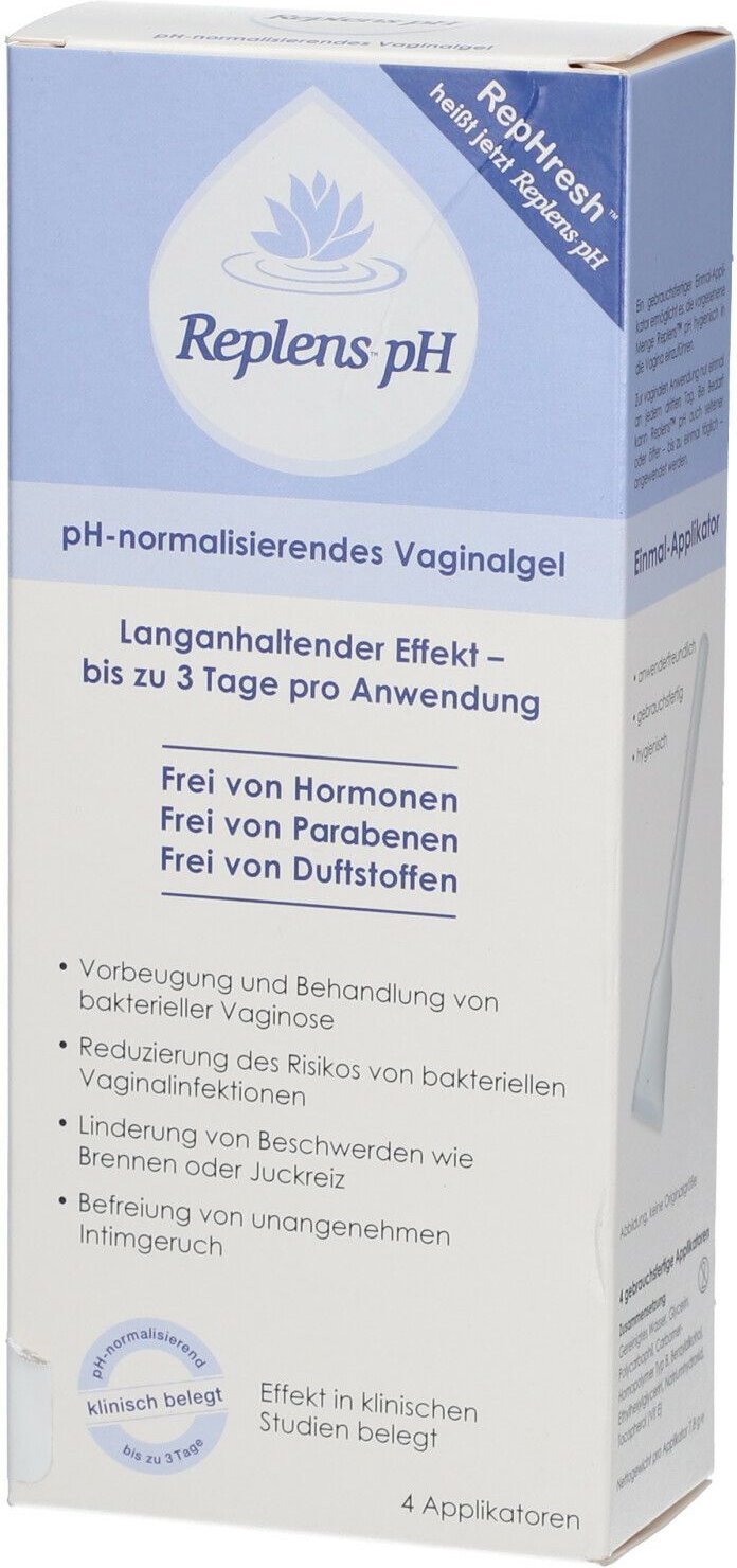 Replens pH Vaginalgel vorgefüllte Applikatoren 4 St