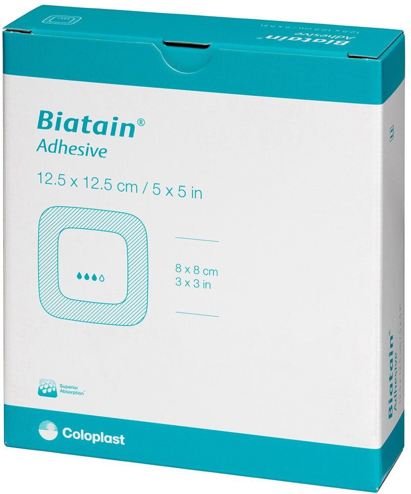 Biatain Schaumverband 12,5x12,5 cm selbst haftend 10 St Verband