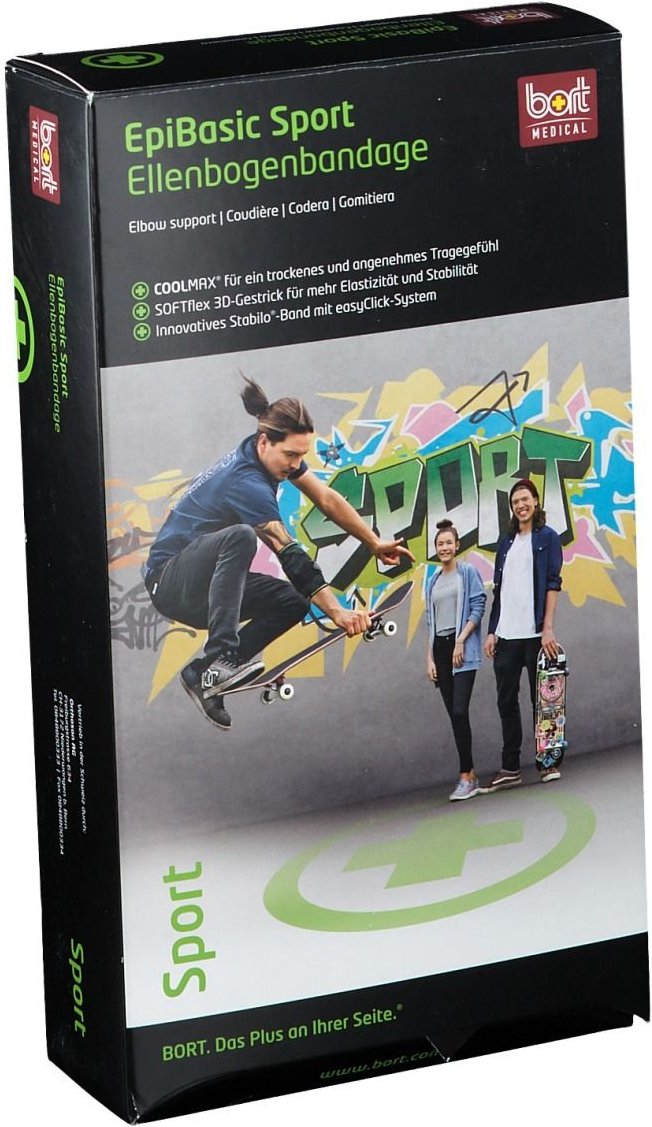 Bort EpiBasic Sport Bandage XL schwarz 1 St Bandage(s)
