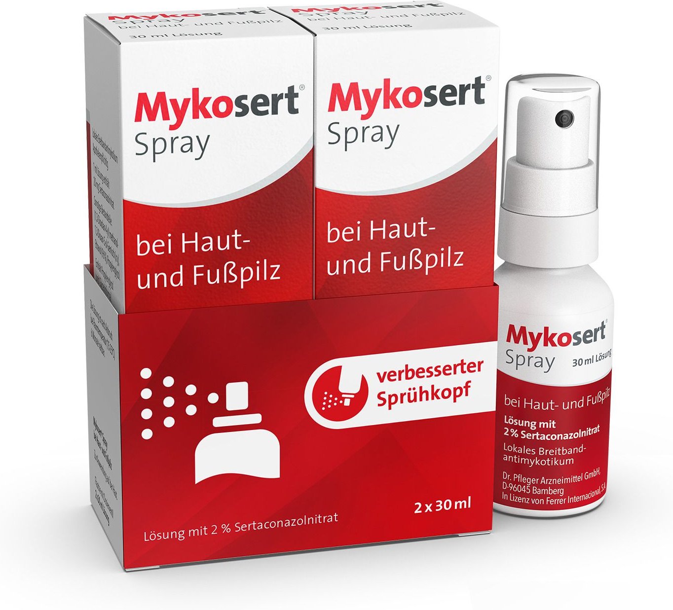 Mykosert Spray bei Haut- und Fußpilz 2x30 ml Lösung