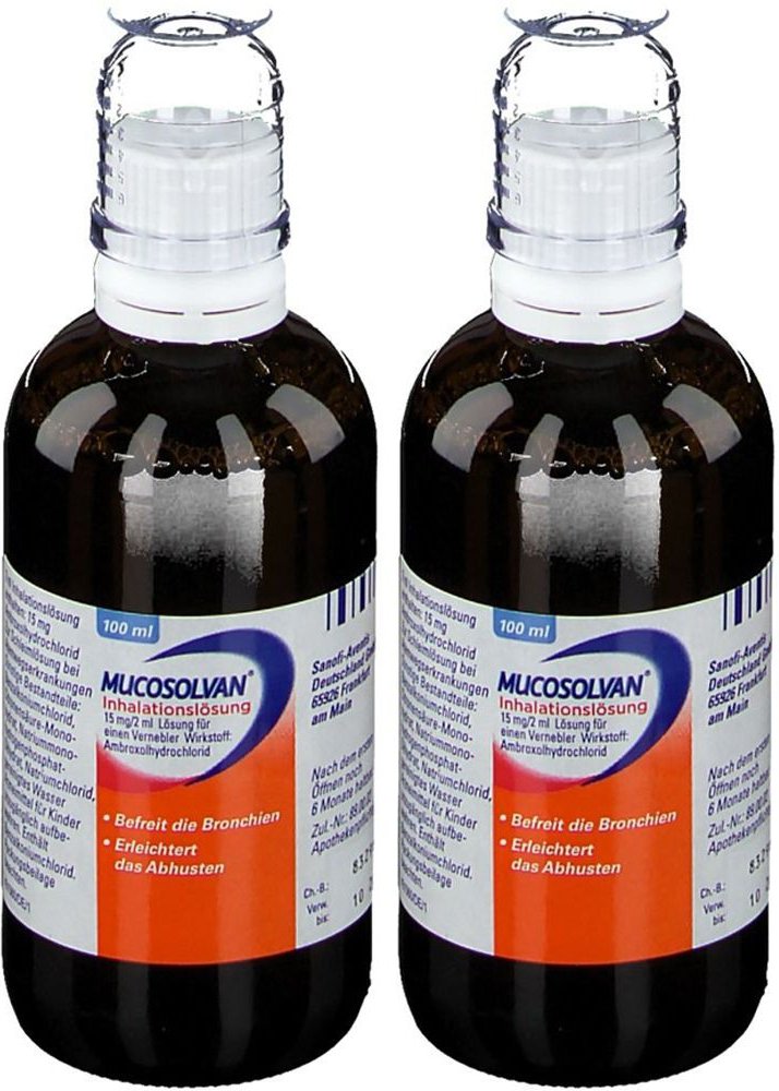 Mucosolvan Inhalationslösung 15 mg Lsg.f.Vernebler Doppelpack 2x100 ml Lösung für einen Vernebler