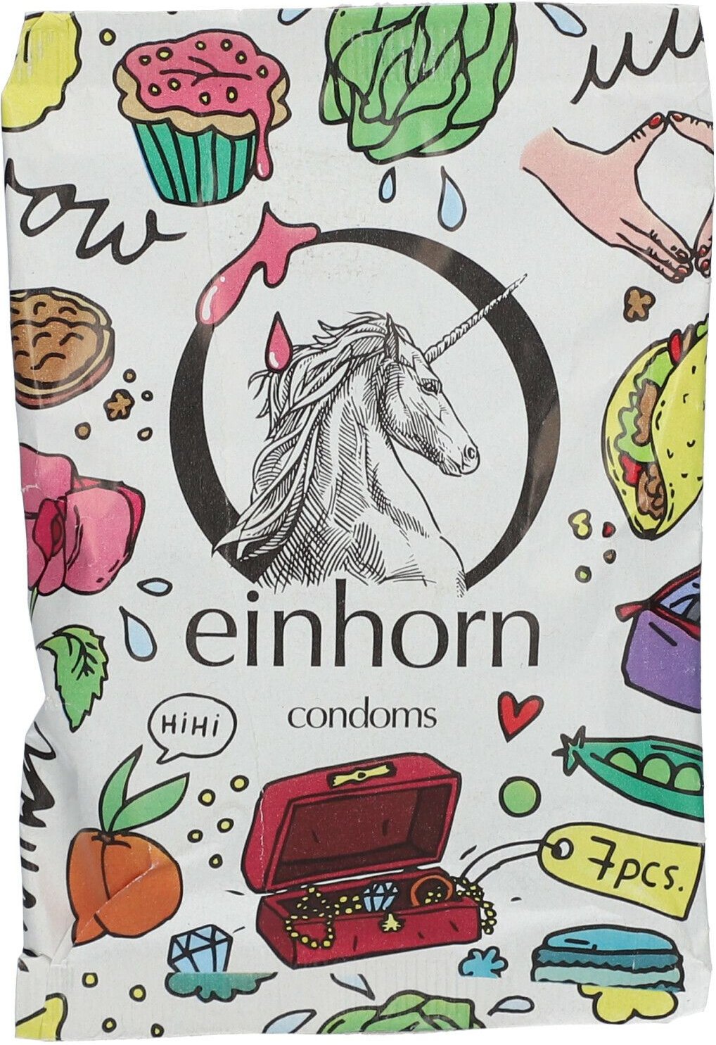 einhorn condoms Muschigegenstände 7 St Kondome