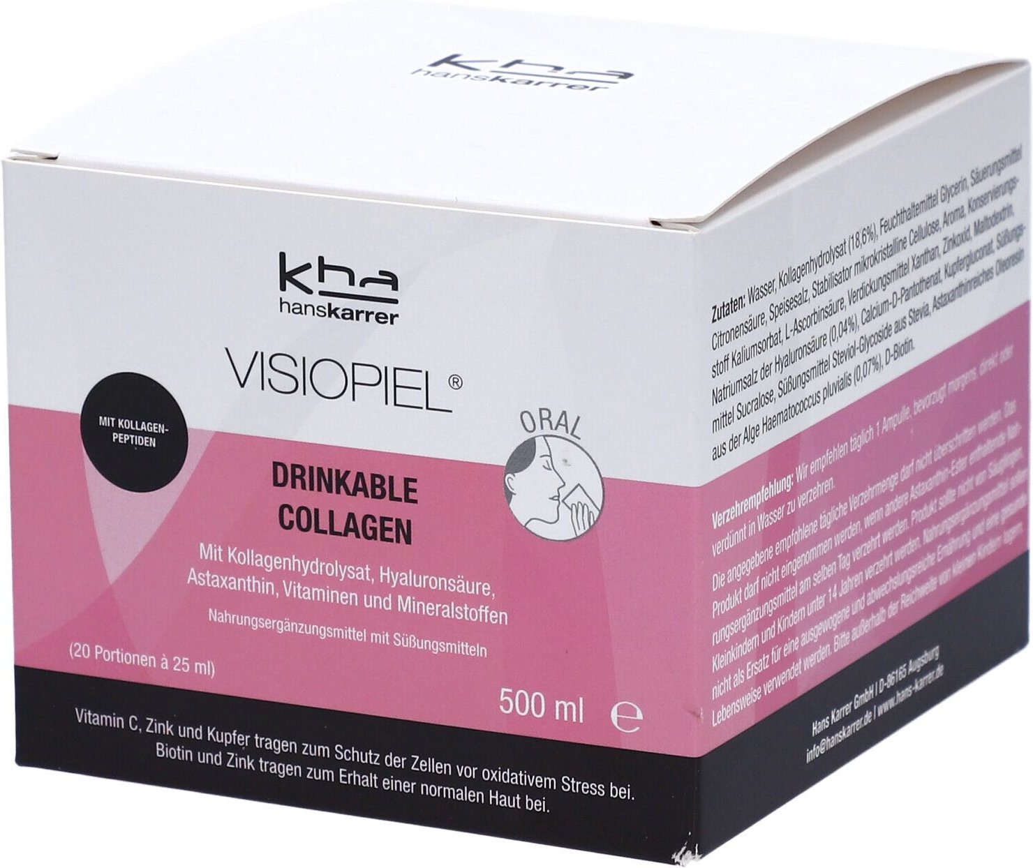 Visiopiel drinkable Collagen 20x25 ml Flüssigkeit