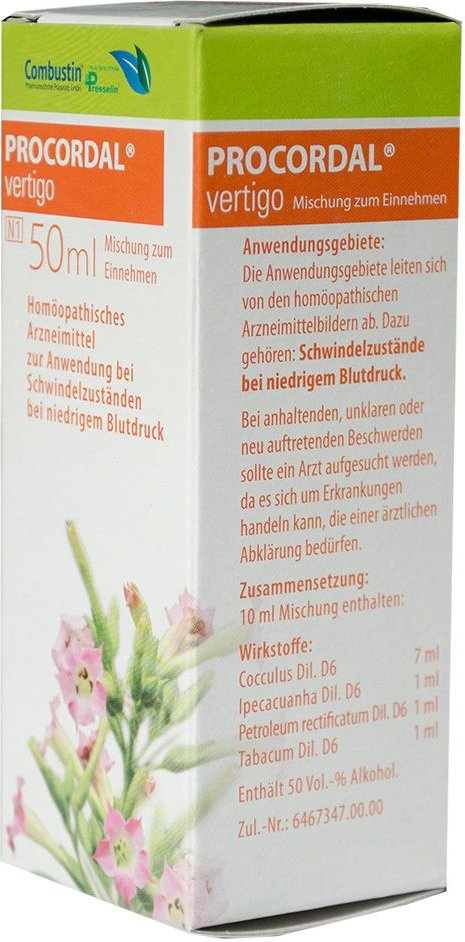 Procordal vertigo Mischung 50 ml Dilution