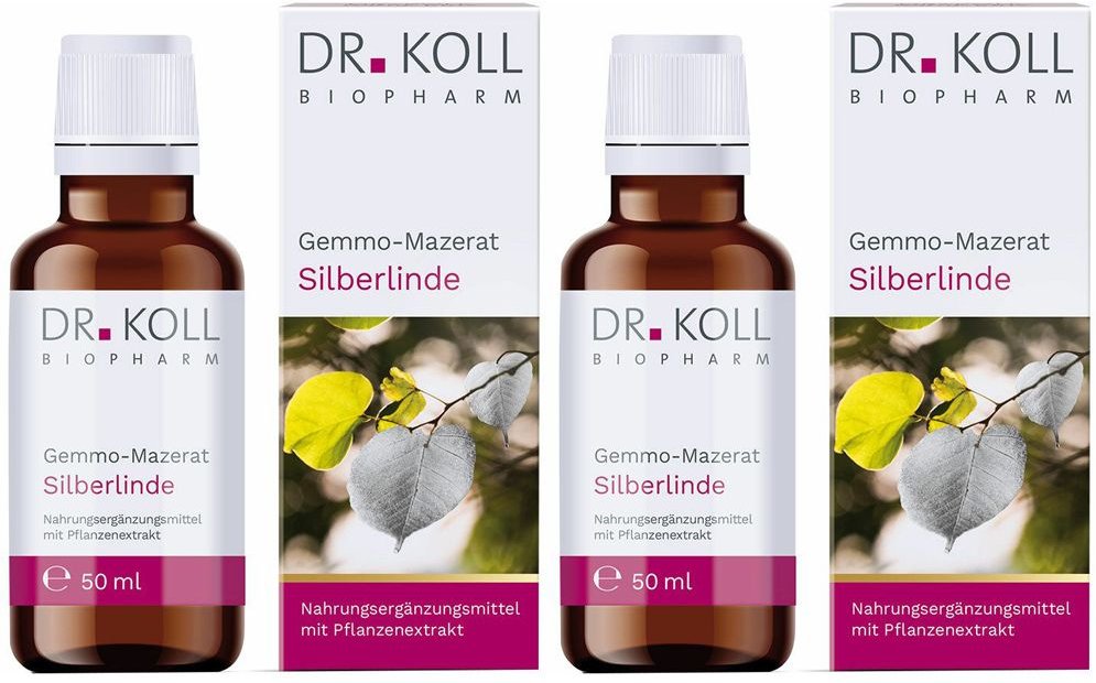Gemmo Mazerat Silberlinde Dr.Koll Tilia tomentosa x2 2x50 ml Tropfen