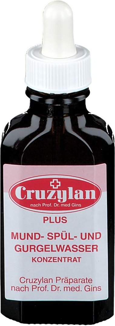 Cruzylan Plus Mund-/Spül- u.Gurgelwasserkonz.m.Pip 50 ml Tropfen