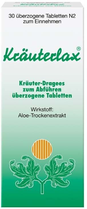 Kräuterlax Dr.Henk 15 mg Kräuterdrag.z.Abführen 30 St Überzogene Tabletten