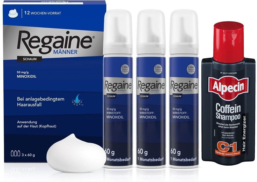 Alpecin Coffein Shampoo C1 & Regaine Männer Schaum 50 mg/g 1 St