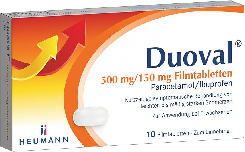 Duoval 500 mg / 150 mg Filmtabletten