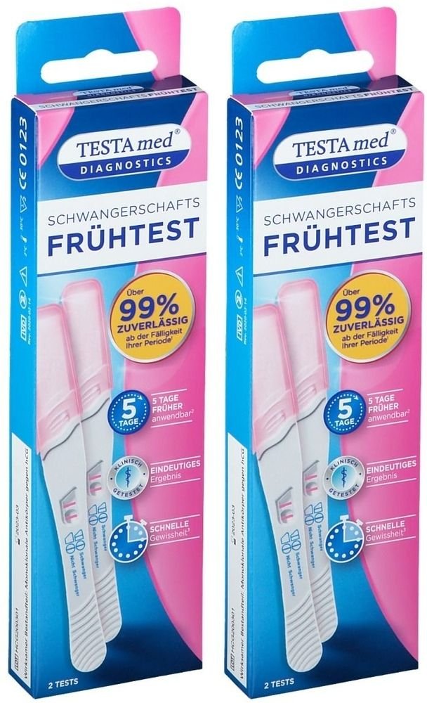 2x Testamed Schwangerschaftstest 2er 2x2 St Test