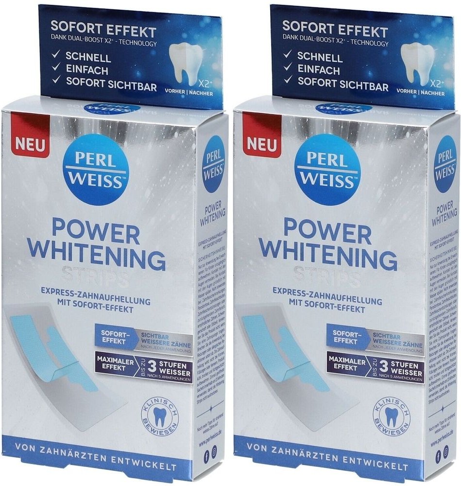 Perlweiss Power Whit Strip x2 2x5x2 St Streifen