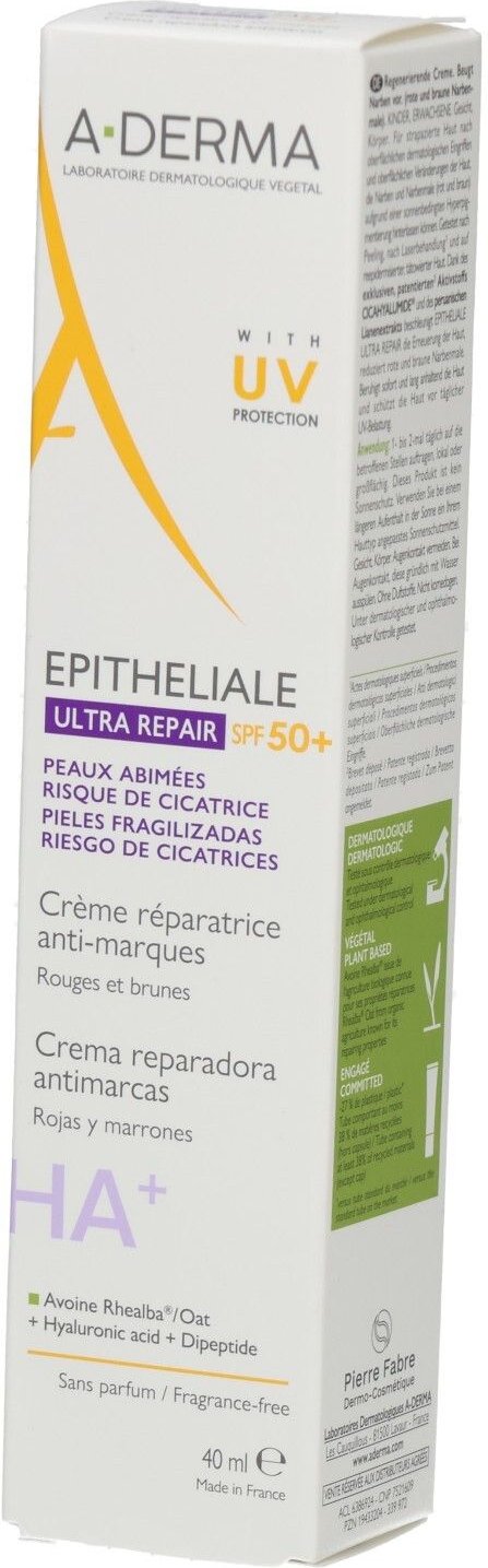 A-Derma Epitheliale Ultra Repair Creme LSF 50+ 40 ml