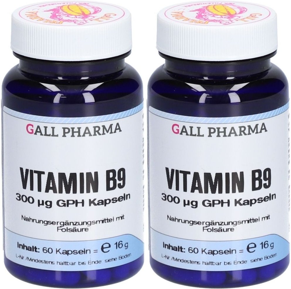 Vitamin B9 300 µg GPH Kapseln 2x 2x60 St