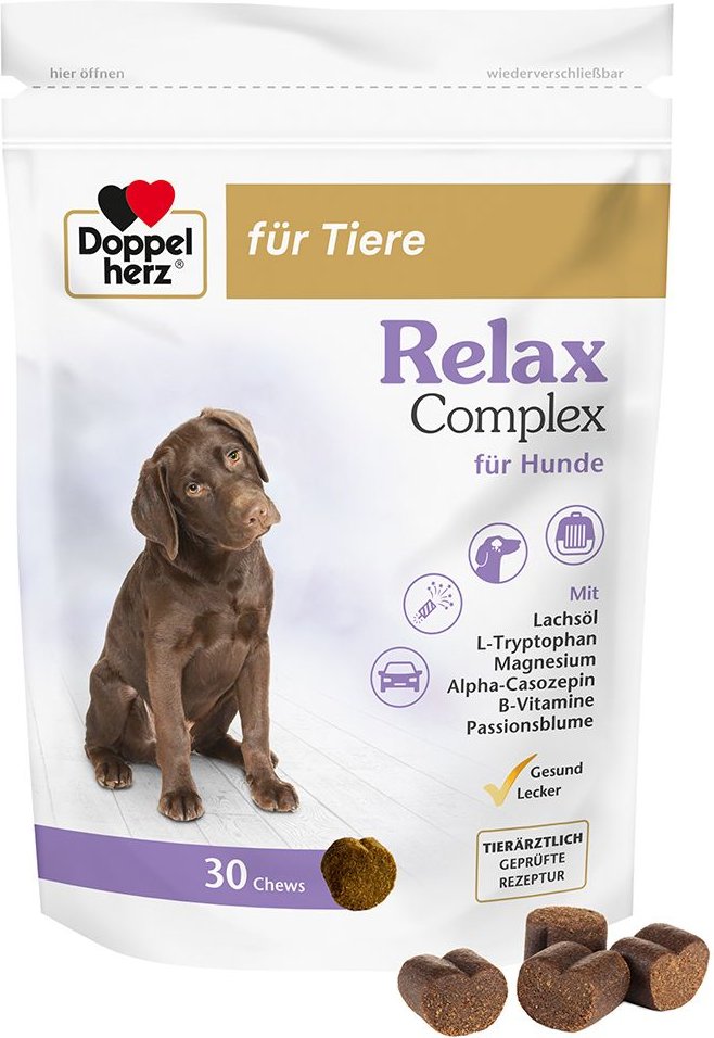 Thumbnail - Doppelherz für Tiere Relax Complex Chews f.Hunde 30 St Kautabletten