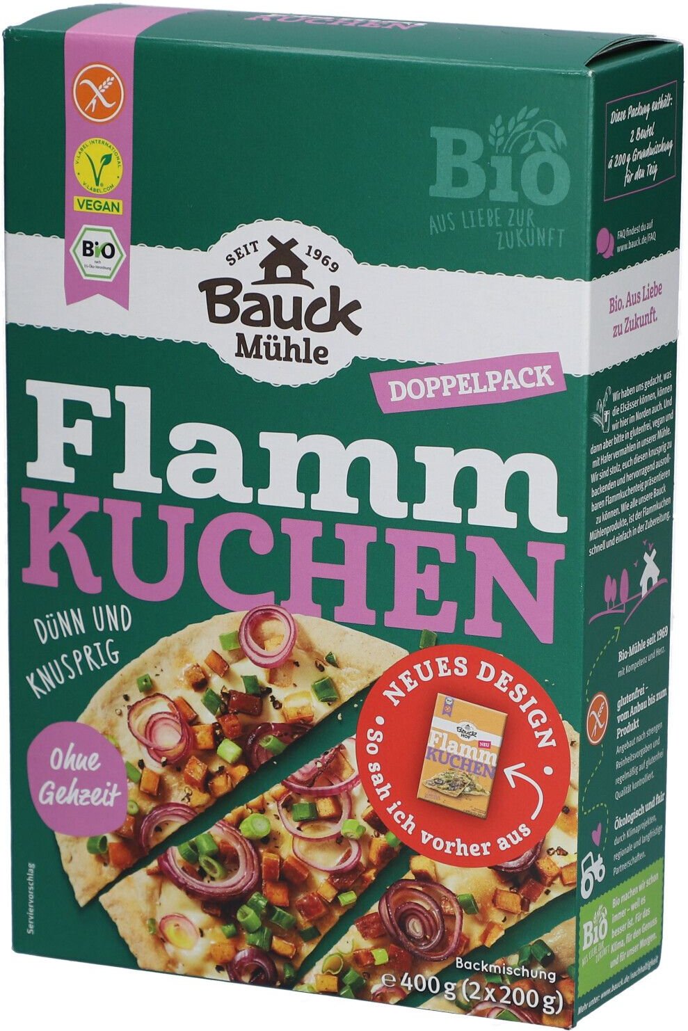 Bauckhof Flammkuchen glutenfr 2 x 200 g Pulver