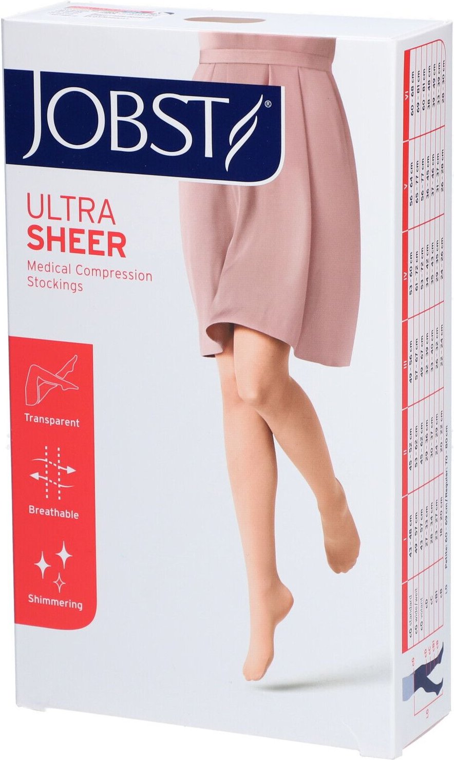 Jobst Ultrasheer Dijkous Klasse 2 Ag Petit Dots Natuur Medium 1 St