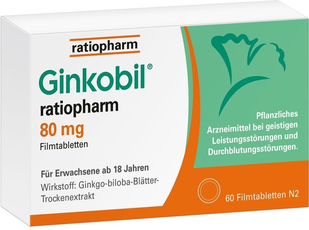 GINKOBIL-ratiopharm 80 mg Filmtabletten 60 St