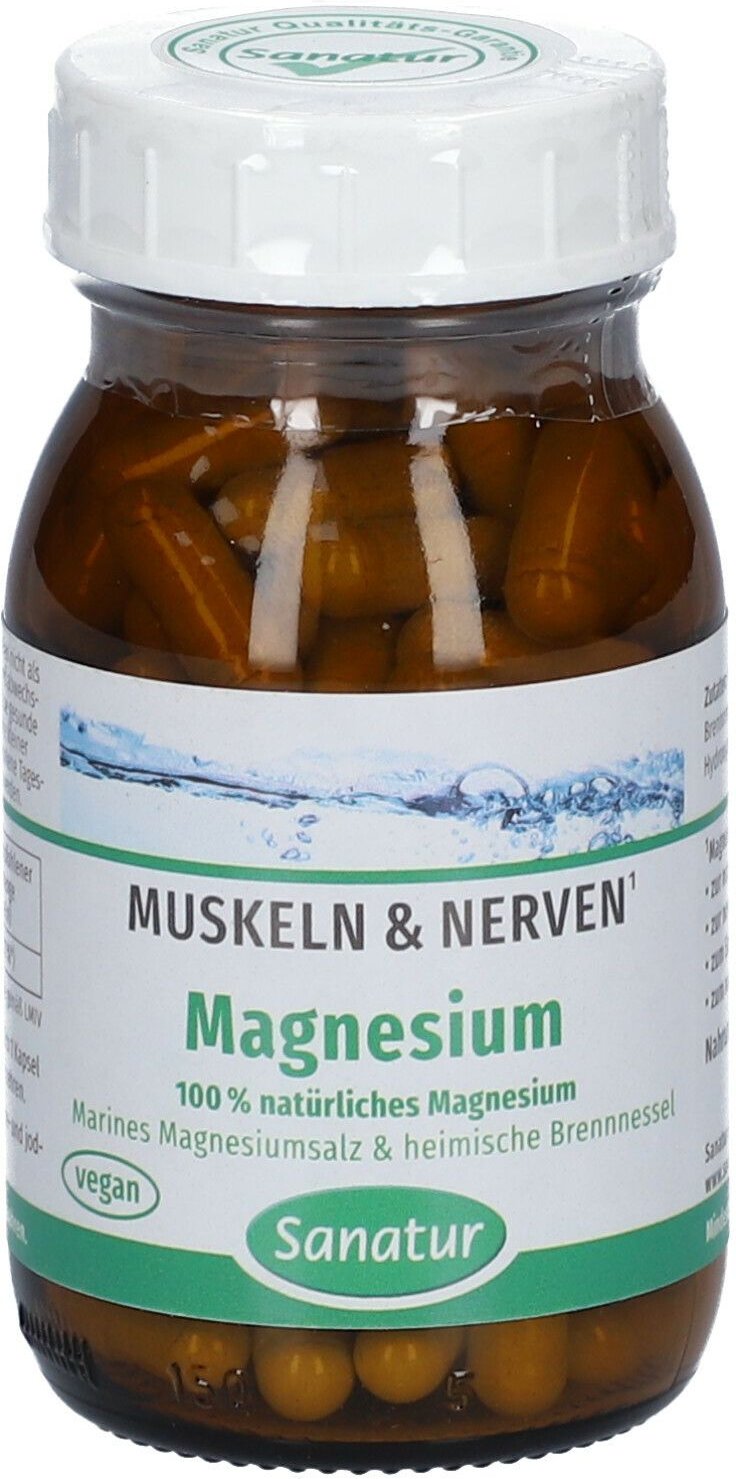 Magnesium 100% natürlich Kapseln 100 St