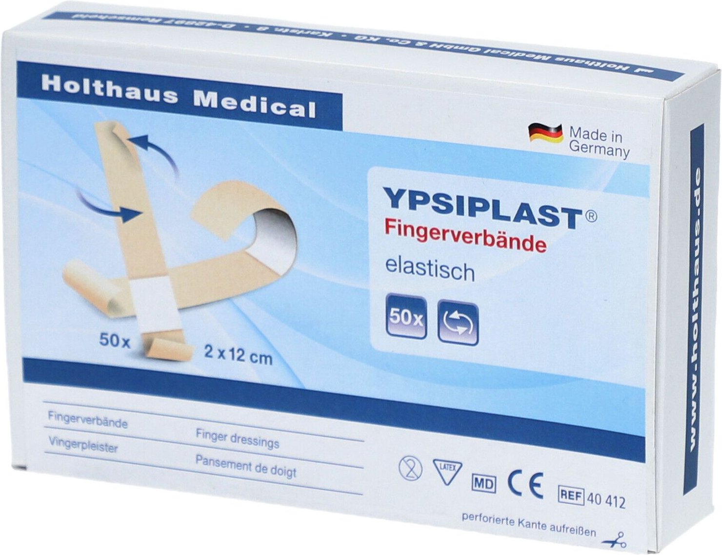 Fingerverband Ypsiplast elastisch 2x12 cm haut 50 St Pflaster
