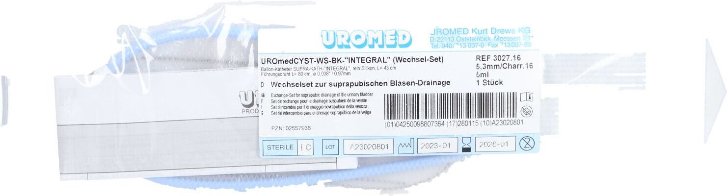Uromed Cyst Ch 16 Wechsel Kath.Set integral 3027 1 St