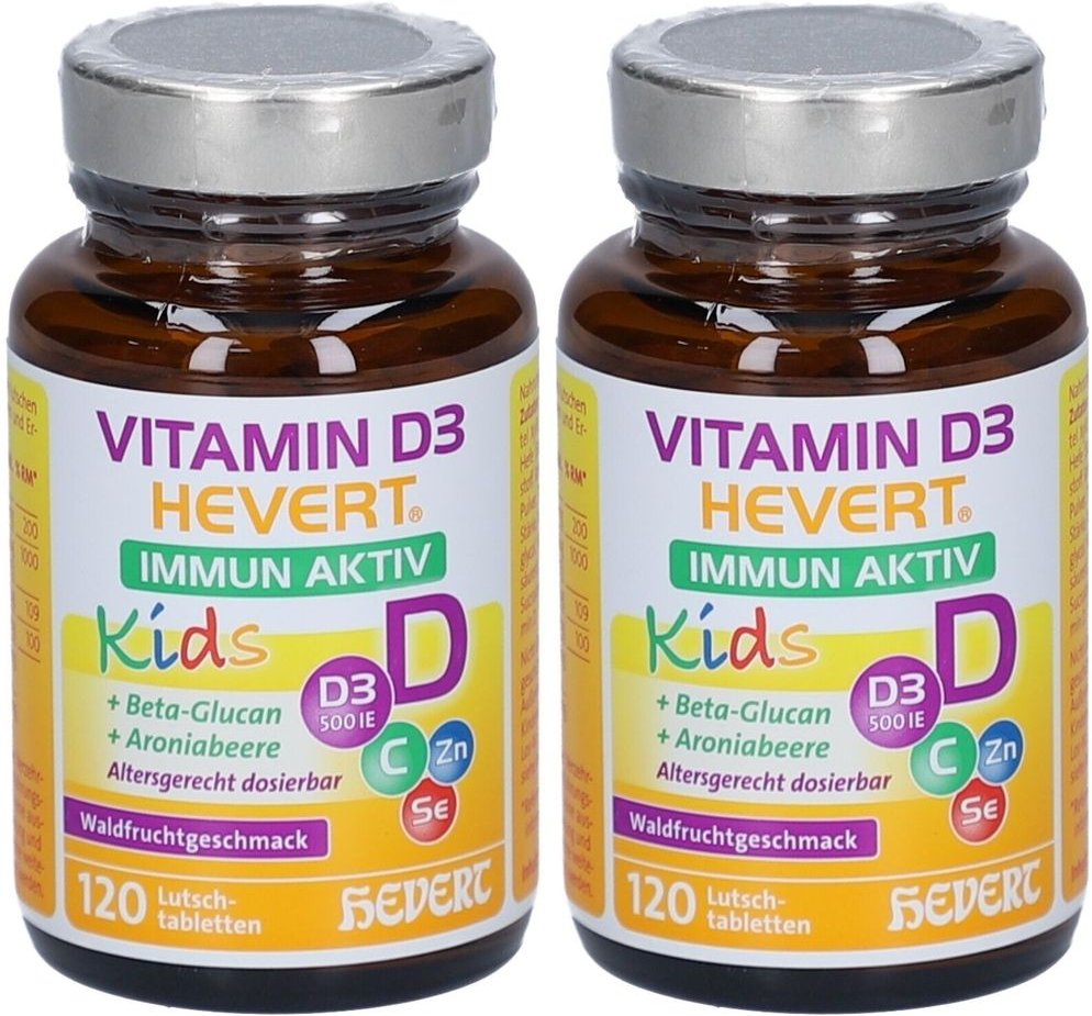 Vitamin D3 Hevert Immun Aktiv Kids Lutschtabletten 2x 2x120 St