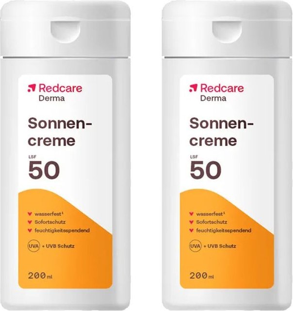 Redcare Sun Sonnencreme LSF 50 Doppelpack 2x200 ml Creme