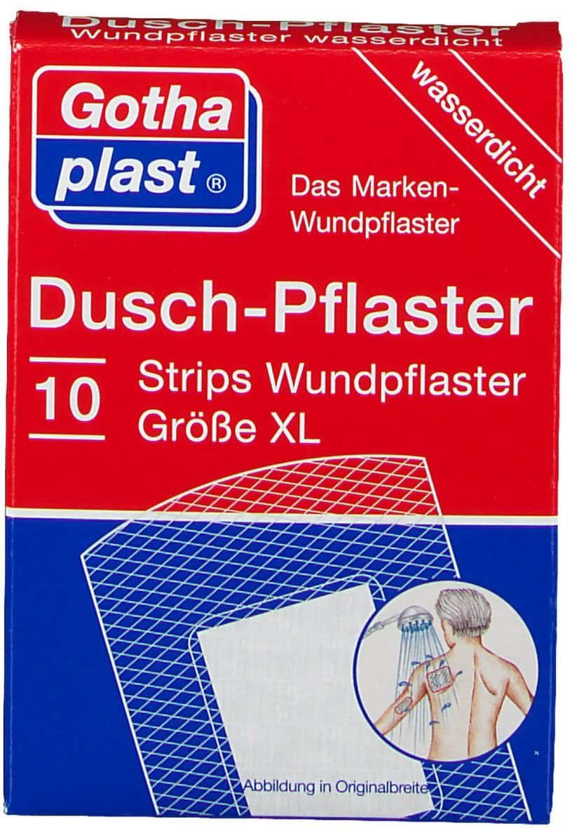 Gothaplast Duschpflaster XL 48x70 mm 10 St Pflaster