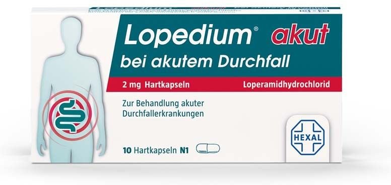 Lopedium akut bei akutem Durchfall Hartkapseln 10 St