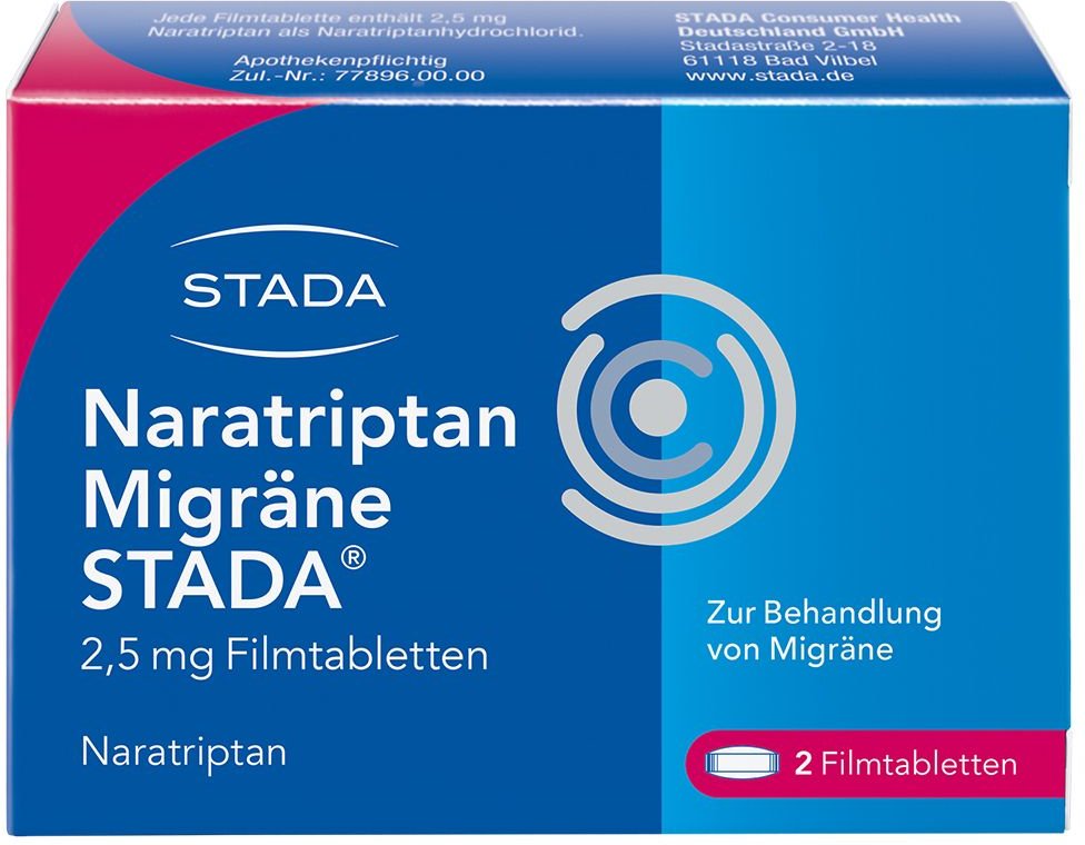 Naratriptan Migräne STADA 2,5 mg Filmtabletten